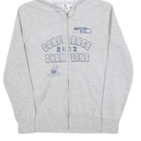 NFL Womens Grey 2013 Conference Champions Full Zip Hoodie S NFL Team Logo