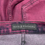 Rock & Republic Skinny Jeans - 29W UK 8 Red Cotton Blend