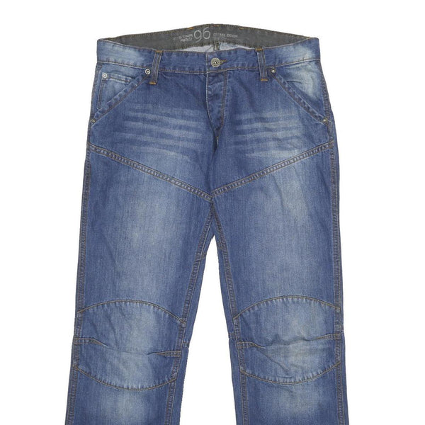 G-STAR Mens Jeans Blue Regular Straight Denim Medium W34 L32 96 Patch