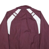 ADIDAS Mens Maroon & White Softball Team Zip Jacket S Polyester Blend Sportswear