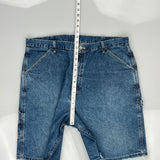 Wrangler Carpenter Shorts - 38W 11L Blue Denim
