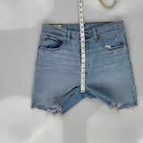 Levis Denim Shorts - 32W UK 12 Light Wash Cotton