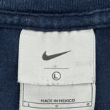 Golf Nike Long Sleeve T-Shirt - Large Navy Cotton