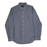 Ralph Lauren Checked Shirt - Large Blue Cotton