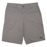 DICKIES Mens Shorts Grey Casual XL W40 Polyester Blend Workwear