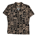 Blue Hawaii Hawaiian Shirt - Medium Beige Cotton