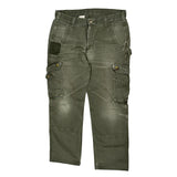 Carhartt Cargo Trousers - 36W 32L Green Cotton