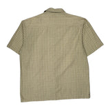 Quiksilver Checked Short Sleeve Shirt - XL Beige Cotton