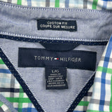 Tommy Hilfiger Checked Shirt - Large Blue Cotton