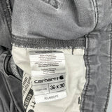Carhartt Carpenter Trousers - 35W 29L Grey Cotton
