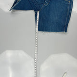Hip Hop Fubu Graphic Denim Shorts - 36W 8L Blue Cotton
