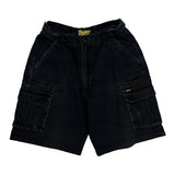 Bisley Cargo Shorts - 26W 9L Black Cotton