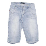 MATINIQUE Mens Denim Blue Casual Shorts XL W34 Cotton Blend Comfortable Fit