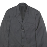 PIERRE BALMAIN Mens Grey Wool Blend Jacket L Button Classic Formal Tailored