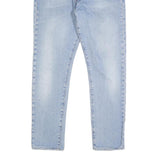 LEVI'S 501S Mens Jeans Blue Slim Straight Denim Light W36 L29 Button Closure