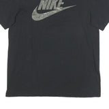 NIKE Mens Black Graphic T-Shirt M Short Sleeve Crew Neck Cotton Blend