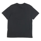 NIKE Mens Black Graphic T-Shirt M Short Sleeve Crew Neck Cotton Blend