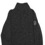 HARLEY DAVIDSON Womens Black Zip Jacket L Polyester Embroidered Casual