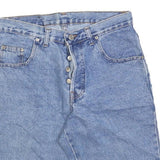 CHAMACCO Womens Denim Blue Casual Shorts M W30 Button Fly Pockets