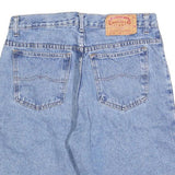 CHAMACCO Womens Denim Blue Casual Shorts M W30 Button Fly Pockets