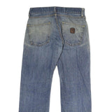 CARHARTT Mens Blue Regular Fit Denim Jeans W30 L30 Workwear Casual Zip Closure