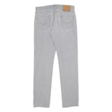 LEVI'S Mens Slim Cotton Blend Grey Trousers W30 L32 Casual Zip Closure