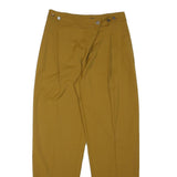 MAX&CO Womens Wool Blend Mustard Relaxed Tapered Trousers W30 L31 Elegant