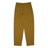 MAX&CO Womens Wool Blend Mustard Relaxed Tapered Trousers W30 L31 Elegant
