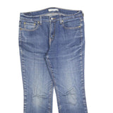 LEVI'S 505 Womens Jeans Blue Regular Straight Denim Medium W32 L26 Classic Zip