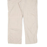 CARHARTT Mens Regular Fit Beige Cotton Blend Jeans W40 L29 Workwear Zip Closure