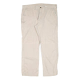 CARHARTT Mens Regular Fit Beige Cotton Blend Jeans W40 L29 Workwear Zip Closure