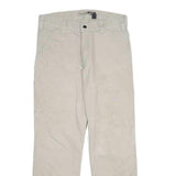 CARHARTT Mens Cotton Blend Beige Relaxed Straight Trousers W32 L30 Workwear Zip
