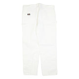 DICKIES Mens White Regular Fit Straight Denim Jeans W38 L32 Workwear Utility