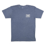 VANS Mens Blue Graphic T-Shirt S Short Sleeve Crew Neck Checkerboard Logo