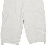 DRESSBARN Womens Shorts White Cargo UK 16 W36 Cotton Blend Casual Stylish
