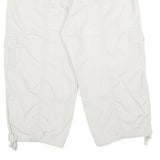 DRESSBARN Womens Shorts White Cargo UK 16 W36 Cotton Blend Casual Stylish
