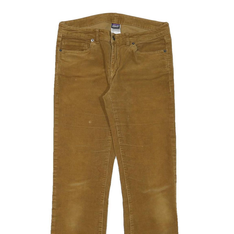 PATAGONIA Womens Cotton Blend Brown Regular Straight Trousers W30 L30 Outdoor