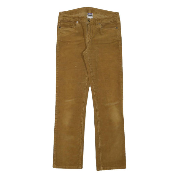 PATAGONIA Womens Cotton Blend Brown Regular Straight Trousers W30 L30 Outdoor