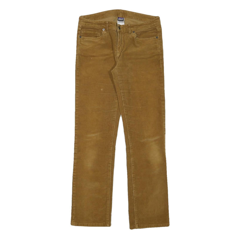 PATAGONIA Womens Cotton Blend Brown Regular Straight Trousers W30 L30 Outdoor