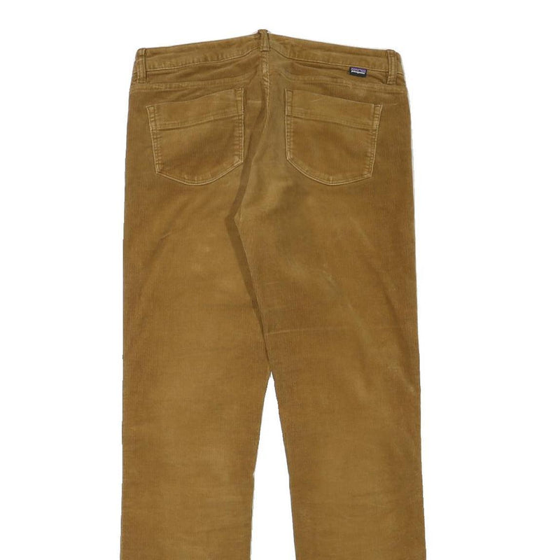 PATAGONIA Womens Cotton Blend Brown Regular Straight Trousers W30 L30 Outdoor