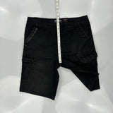 Ecko Unltd Cargo Shorts - 34W 10L Black Cotton