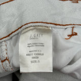 J.Galt Carpenter Trousers - 26W UK 6 White Cotton