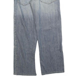 ALAN MANOUKIAN Womens Relaxed Wide-Leg Denim Medium Wash W34 L32 Casual Cotton