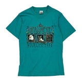 Grassmere Wildlife Park Fruit Of The Loom Single Stitch T-Shirt - Small Green Cotton