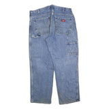 DICKIES Mens Blue Regular Straight Denim Medium Wash W38 L30 Classic Cotton