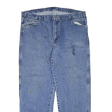 DICKIES Mens Jeans Blue Regular Straight Denim Medium W40 L32 Workwear