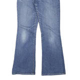 LEVI'S Womens Blue Regular Flared Denim Medium W28 L29 Zip Jeans