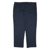 DICKIES Mens Cotton Blend Navy Regular Straight Trousers W44 L31 Workwear Zip