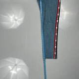 501 Levis Striped Jeans - 27W US 4 Light Wash Cotton