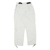 SCHOFFEL Womens Polyester Blend White Relaxed Cargo Trousers W28 L30 Outdoor Zip